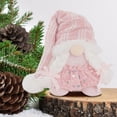 thumbnail image 2 of Pink Christmas Gnome Swedish Handmade Plush Gnomes Christmas Tree Gnome with Sequins Knitted Hat Home Holiday Ornaments Adorable Lucky Valentine Thanks Giving Day Xmas Gift Stuffed Gnomes, 2 of 8