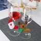 thumbnail image 3 of Kearding Juego de copas de vino de Navidad de 6 uds., decoración de muñeco de nieve, alce, Papá Noel, adornos navideños para la cena de la del Barra de herramientas No.2 Kearding HA044572-02, 3 of 6