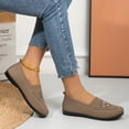 thumbnail image 4 of Purcolt Mesh Loafers for Women Comfort Casual Floral Embroidery Round Toe Slip On Boat Shoes Lightweight Soft Sole Flats Shoes for Walking Travel Vacation, 4 of 6