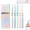 1set, variant on Rainbow Minimalist Press Type Quick Drying Carbon Gel Pens Set, Anti-Smudging Ink, Fast-Drying Roller Ball, Ideal for Left-Handed Users and Study