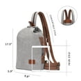 thumbnail image 2 of KL928 Canvas Sling Bag Small Crossbody Backpack Shoulder Casual Daypack Rucksack for Men Women, 2 of 7