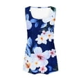 thumbnail image 4 of YUGYXL Women's Casual Basic Going Out Tank Tops Loose Fit Sleeveless Crew Neck T Shirts Plus Size Fashion Tie-Dye Tunics Blouse 2025 Summer Floral Graphic Tees Multicolor,M, 4 of 6