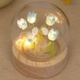thumbnail image 1 of CNKOO DIY Tulip Night Light Romantic Tulip Ambient Light Handmade Tulip Flower Table Lamp Battery Operated Bedside Sleep Light Simulation Flower Light for Home Desk Decoration Friends Gif, 1 of 11