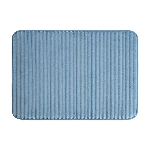 Mainstays Blue Performance Foam 17"x 24" Bath Rug