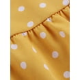 thumbnail image 4 of Innerwin Robe Longue à Pois pour Femmes Robe d'Été Plage Sans Manches Large Bretelle Maxi Robes Jaune m, 4 of 6