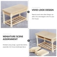 thumbnail image 2 of Escritorio en miniatura, modelo de escritorio de madera, simulación de muebles, mini decoración de casa., 2 of 8