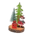 thumbnail image 1 of Décoration de Table en Bois de Noël Sculpture de Collection en Bois Élan de Table, 1 of 9