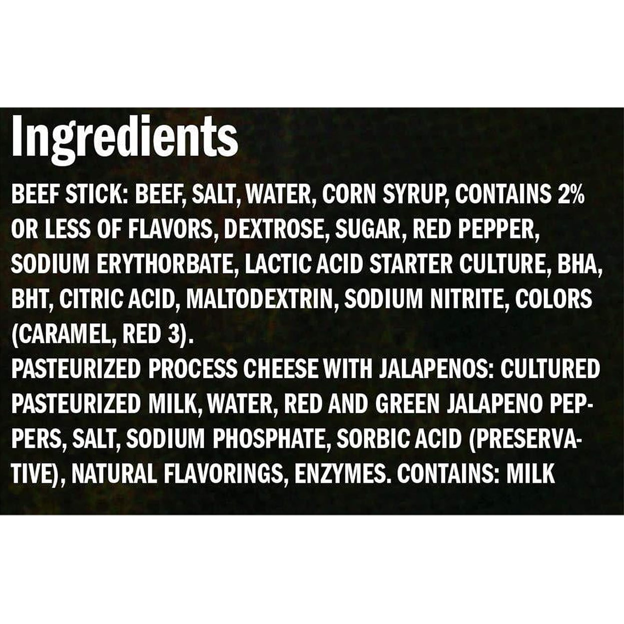 Jack Links 01139 Cheese & Beef Stick, 1.2-Oz. - Quantity 16