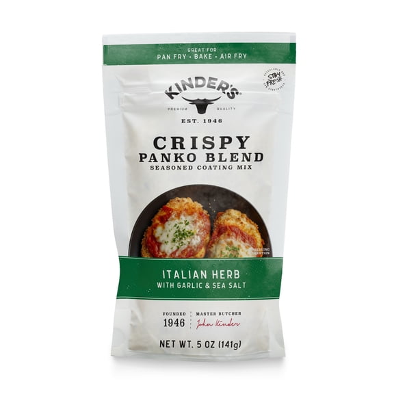 Kinder's Italian Herb Seasoned Panko Bread Crumb Coating Mix, 5 oz