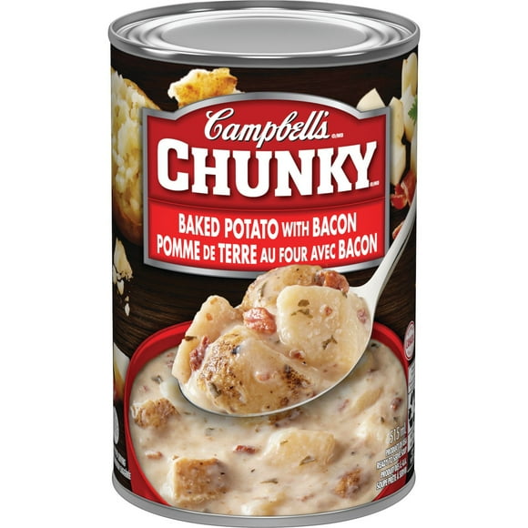 Campbell's® Chunky® Baked Potato with Bacon Ready to Serve Soup, Shelf Stable, Campbell's Chunky Baked Potato with Bacon Ready to Serve Soup 515 mL