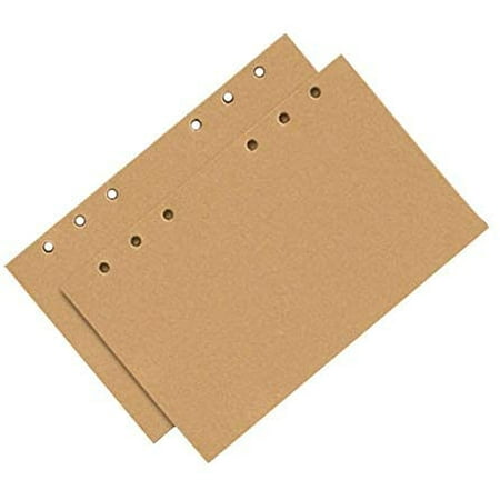 Xizioo Refill Blank Paper Inserts 160 Sheets for 6-Holes A6 Refillable ...