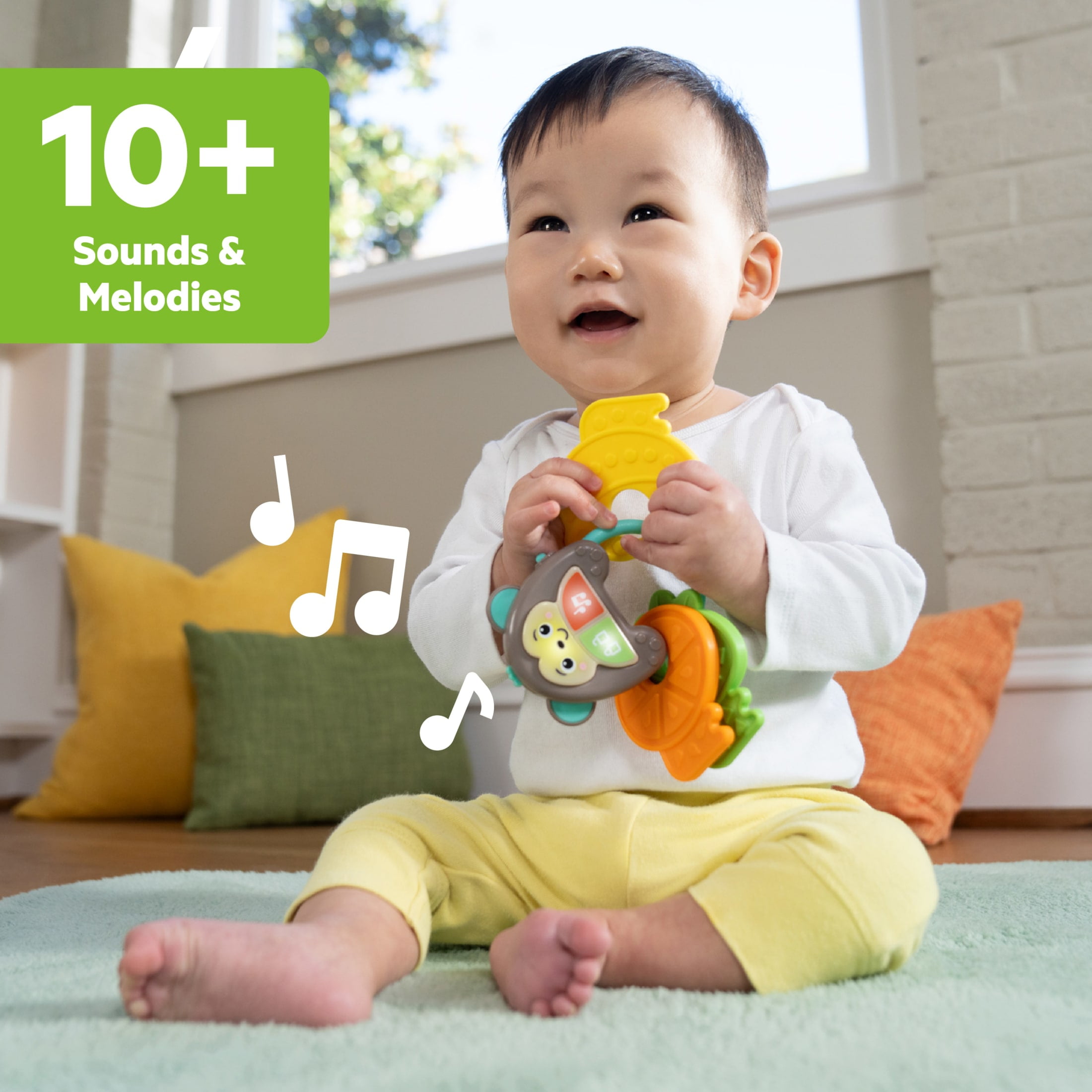 Bright Starts Morning Commute 3-Piece Baby Sensory Toy Gift Set