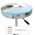 thumbnail image 4 of Daiia Puppy Licks Nose Stool Covers Round,Round Bar Stool Covers Waterproof Bar Chair Covers Washable Stool Cushion Slipcover for 12-14 Inch Chair-12 inch, 4 of 7