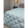 thumbnail image 2 of Geometric Down Alternative Comforter, Retro Big Squares Checked Pattern in Soft Colors Monochrome Tile Print, Microfiber Quilt for All Season, 5 Sizes, Lime Green White, by Ambesonne, 2 of 3
