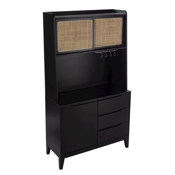 SEI Furniture Carondale Tall Buffet Cabinet w/ Storage