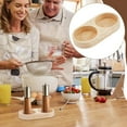 thumbnail image 5 of 2 PCS Wooden Tray for Salt and Pepper Grinder Set Round Salt and Pepper Set for Kitchen Table Countertop Kitchen Storage Holder fit Many Mills & Shakers Accessories, 5 of 7