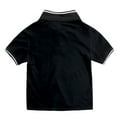 thumbnail image 5 of shoper Boys Polo Shirts Size 10-12 Collared Solid Color Short Sleeve Shirts Breathable Back To School Shirt Boys' Tops, Tees & Blouses Black 100, 5 of 5