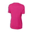 thumbnail image 6 of Sport-Tek V-Neck Tee (LST353) Pink Raspberry, S, 6 of 6
