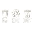 thumbnail image 3 of Basura y reciclaje Basura Papelera Papelera con ruedas Adhesivo de vinilo Calcomanías de abono Lavandería de granja Despensa Organización de cocina Calcomanía, 3 of 5