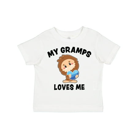 

Inktastic Cute Bigfoot My Gramps Loves Me Gift Toddler Boy Girl T-Shirt