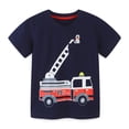thumbnail image 1 of KAWELL T-Shirts d'Été à Motif Dinosaure pour Tout-Petits Garçons, Manches Courtes, Haut Taille 2-7T, 1 of 6