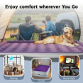 thumbnail image 7 of Queen 22" Top Flocking Air Mattress with Built-in Pump Raised Comfort,Fast Inflation/Deflation Foldable Portable Air Bed with Storage Bag for Home,Camping,Guests Purple, 7 of 7