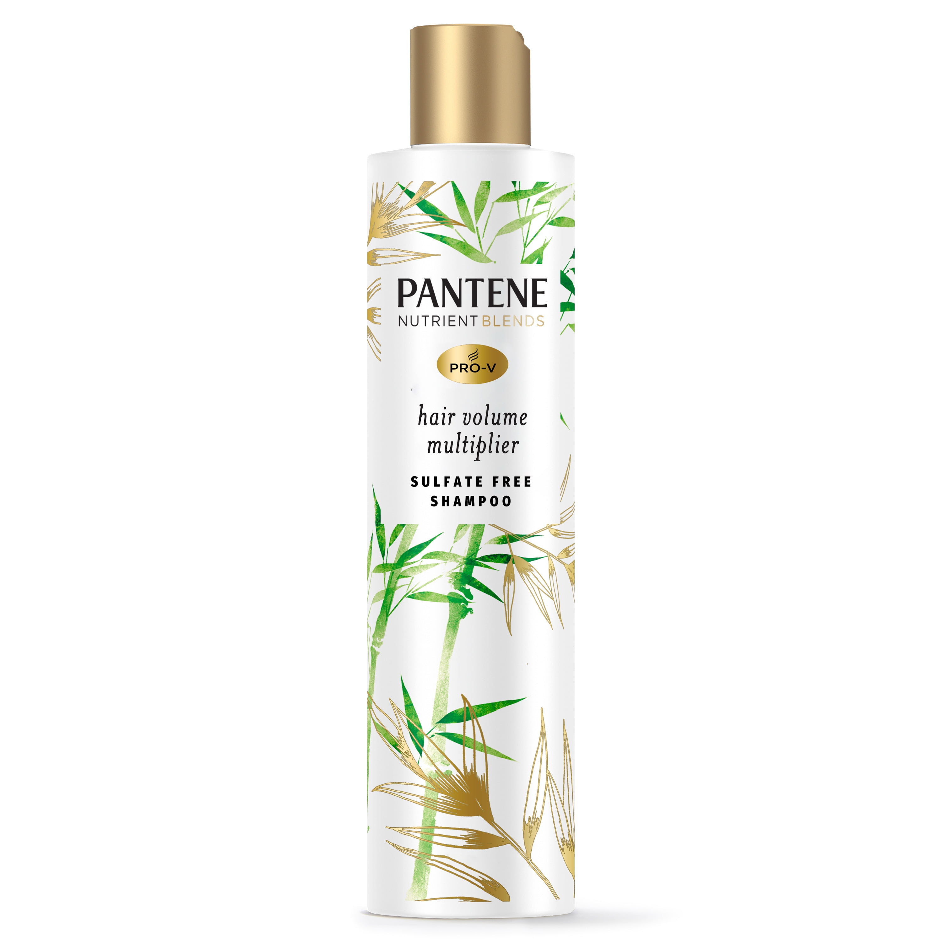 Pantene Sulfate Free Volumizing Shampoo, for Fine or Flat Hair with Bamboo, Color Safe, 9.6 oz