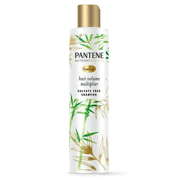 Pantene Sule Free Volumizing Shampoo, for Fine or Flat Hair with Bamboo, Color Safe, 9.6 oz