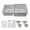 White, variant on 32" x 19" Quartz Kitchen Sink, 40/60 Double Bowl Kitchen Sinks, Drop-in Sink, Undermount Sink, Galaxy Black Kitchen Sink, Double Sink Kitchen, Grids, Strainer and Flange, Lexicon Platinum LP-4060-K