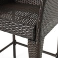 thumbnail image 5 of GDF Studio Welmas Outdoor Wicker 28 Inch Barstool, Set of 2, Multibrown, 5 of 8