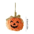 thumbnail image 3 of Konghyp 3-inch Soft Pumpkin Tree Decoration, Cute Hanging Ornament, Halloween Holiday Party Décor, Indoor Home Decoration, Fabric-Wrapped Pumpkin, Fall Thanksgiving Decoration, 3 of 6