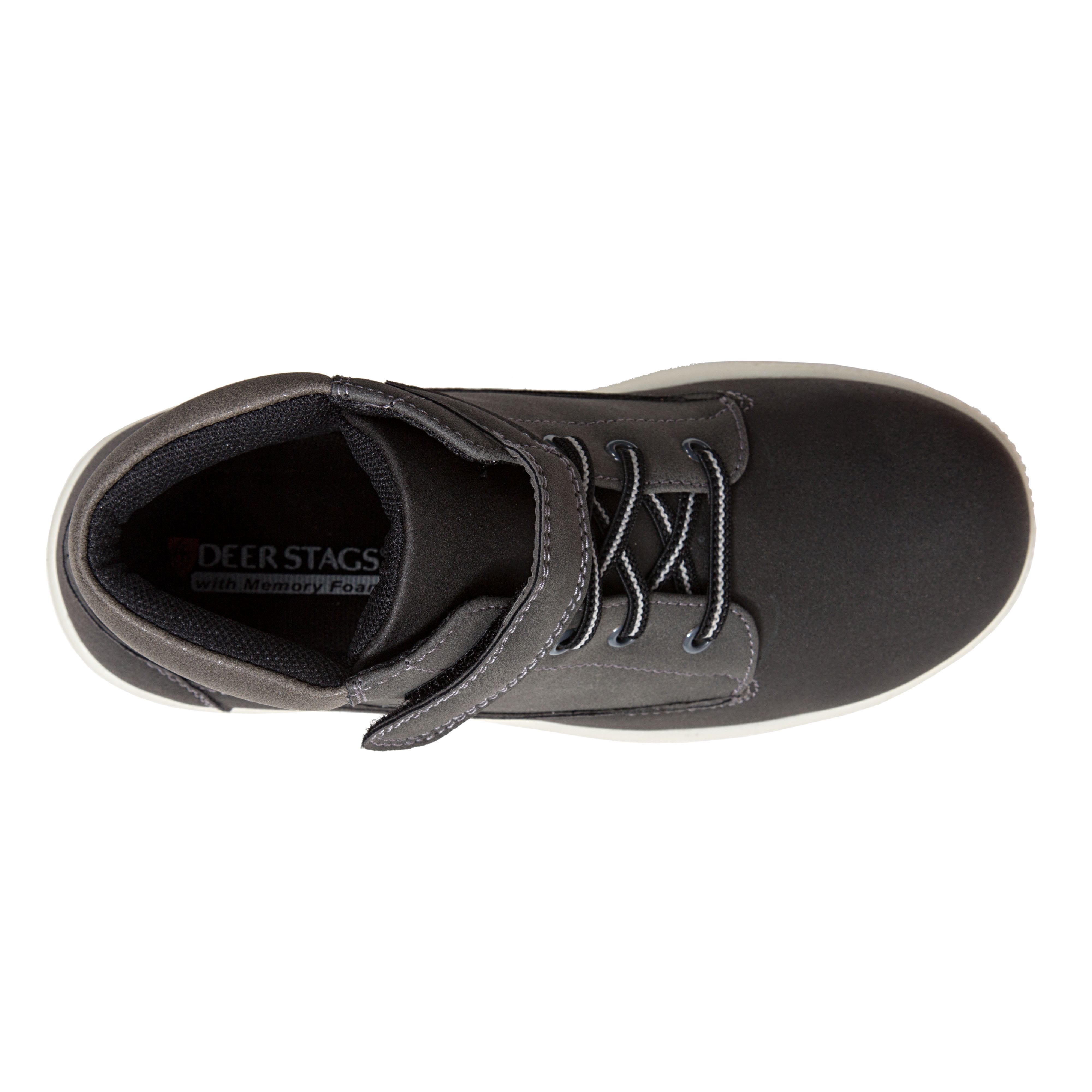 Deer Stags Boys' Niles Hybrid Fashion Sneaker Boot - Black/Grey - 6 Big Kid Medium