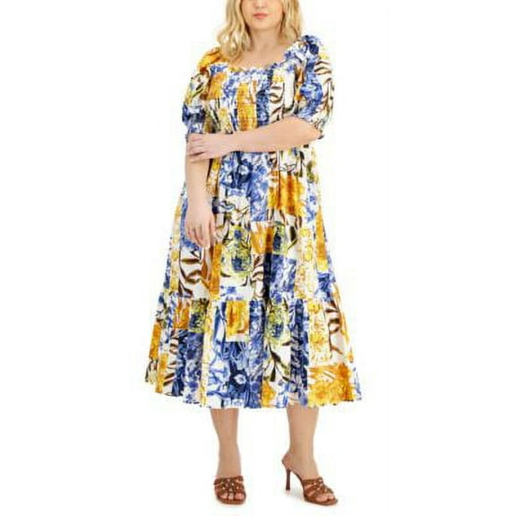 MSRP $110 Inc International Concepts Women Plus Size Smock A-Line Dress Size 1X