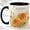 Black, variant on October Girl Coffee Mug, Marigold Birth Month Flower Cup, Watercolor Floral Birthday Gift for Women, Botanical Design, Ceramic 11 Oz Mug