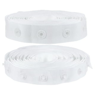 Snap tape with plastic snaps, 3 snaps on 60 mm (2 3/8 in) strip - Jolemina