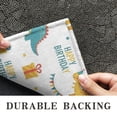 thumbnail image 6 of White Cartoon Dinosaurs Birthday Pattern Door Rugs,Washable Non Slip Door Mats Indoor,Decorative Door Mats,Entry Mat Indoor for Entrance,Bedroom,Kitchen,Bathroom,16"x24", 6 of 6