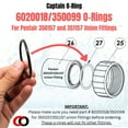 thumbnail image 4 of Captain O-Ring 6020018/350099 ORings Compatible with Pentair 350157/351157 Superflo Union Fitting & Sta-Rite SuperMax Adapter 3 Pack, 4 of 7