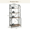 thumbnail image 4 of Costway 4-Tier Kitchen Bakers Rack Microwave Storage Rack Bookshelf for Bathroom Laundry, 4 of 10