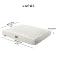 thumbnail image 4 of TOWN & COUNTRY LUXE CuddleTown Matisse Everwash® Pillow Pet Bed, Water Repellent Floor Pillow, Machine Washable Cover, Soft & Calming, Taupe, Large 44"x34"x4", 4 of 6