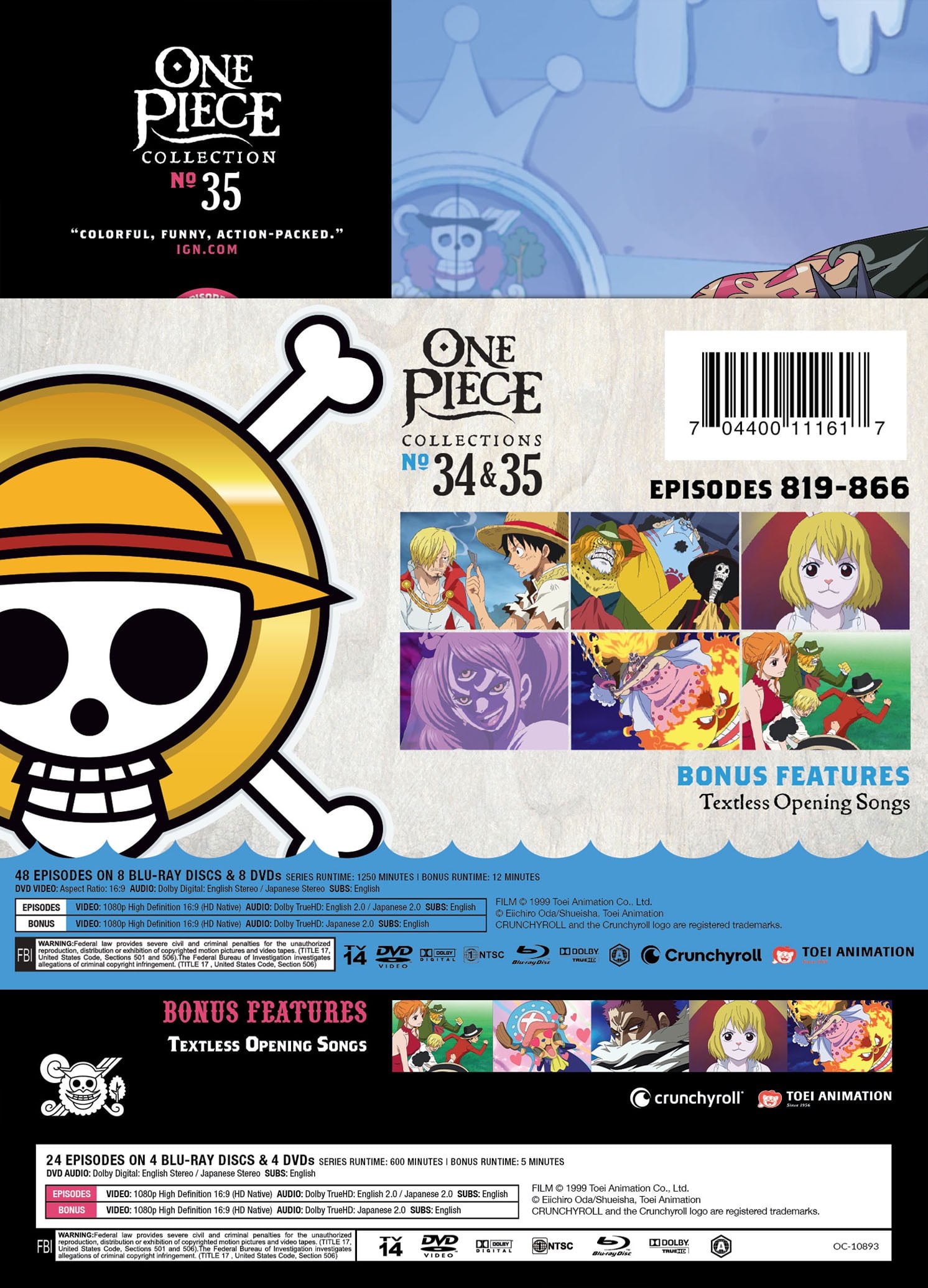 One Piece Bundle #34-#35 (Walmart Exclusive) (Blu-ray + DVD