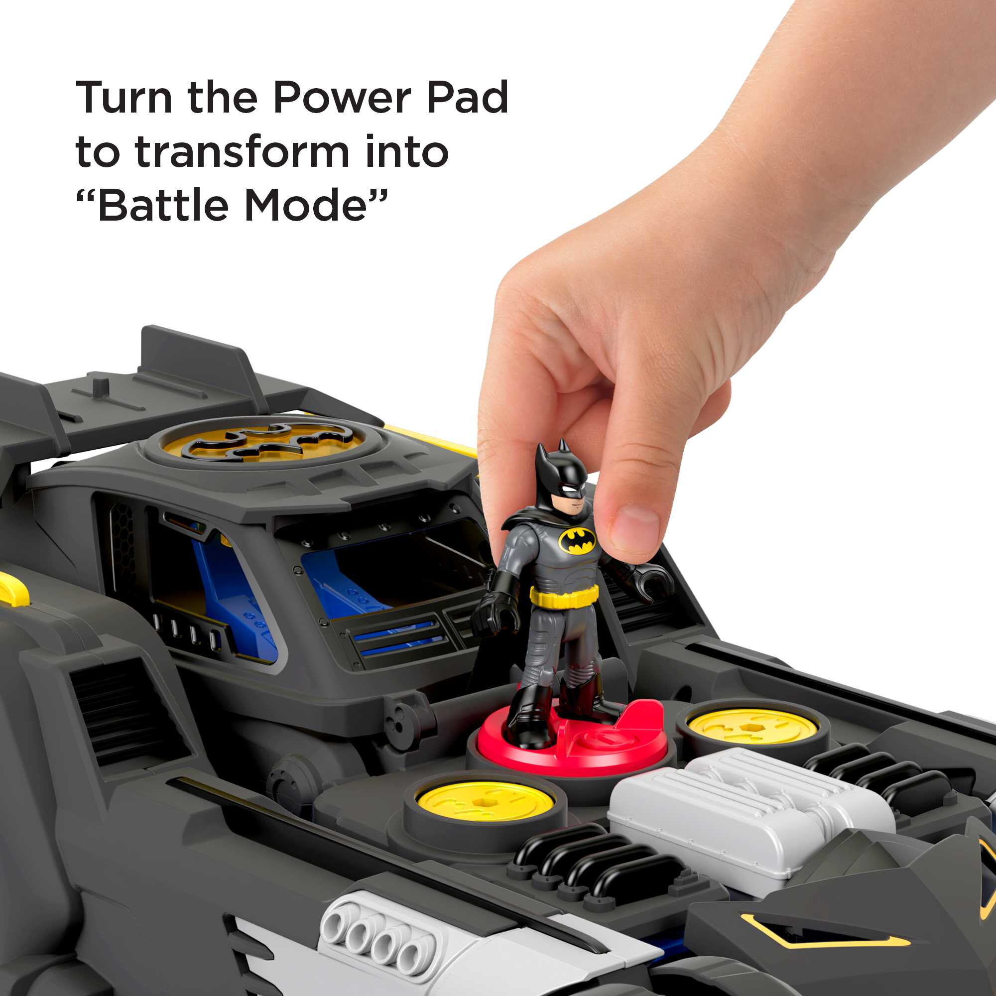 Imaginext DC Super Friends Transforming Batmobile Battery-Powered RC Car with Lights & Sounds - image 4 of 9