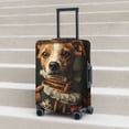 thumbnail image 6 of Logiee Modern Cute Dog Print Travel Luggage Cover,Suitcase Protector, Washable Elastic Suitcase Baggage Cover,Closure for Wheeled Suitcase Fit 18-32 Inch Luggage-Small, 6 of 7
