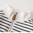thumbnail image 3 of LYMAYTER Boys Soft Sweatshirt Spring Fall Striped Sweatsuit Toddler Solid colors Long Sleeve Sweater for 2-8 Years, 3 of 9