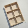 thumbnail image 4 of Wooden Drawer Organizer with Compartments Stationery Storage Box Sorting Tray, 4 of 4