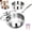 7.08in/18CM+food steamer, variant on Pure Titanium Saucepan with Lid,Upgrade Non Stick Pure Titanium Pans with Dual Pour Spouts,Multipurpose Silver Sauce Pan for Cooking,Compatible with All Cooktops (7.08in/18CM)