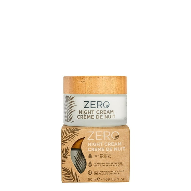 ZERO 100% Natural Night Cream, Plant-based, sustainably packaged