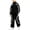 Black, variant on WAVSUF Boys Active Outfit Sets, with Pockets Long Sleeve Zipper Sweatshirts and Wide Leg Pants Fall Sport Hiking Outfits 2 Piece Gray 7-8