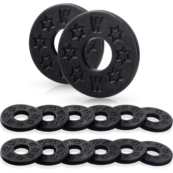 12-Pieces Guitar Strap Locks Holder Silicone Rubber Strap Guitar Blocks Protector for Electric, Acoustic & Bass