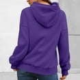 thumbnail image 5 of Mohiass Pullover Hoodies for Women Oversized Fall Trendy 2025 Hooded Sweatshirts Drawstring Fleece Lined Preppy Clothes Purple XL, 5 of 5