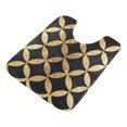 thumbnail image 7 of Yayeee Bath Rug for Bathroom Floor Non Slip Contour Fluffy Soft Absorbent Mat, 20"x24", Black Geometric, 7 of 7